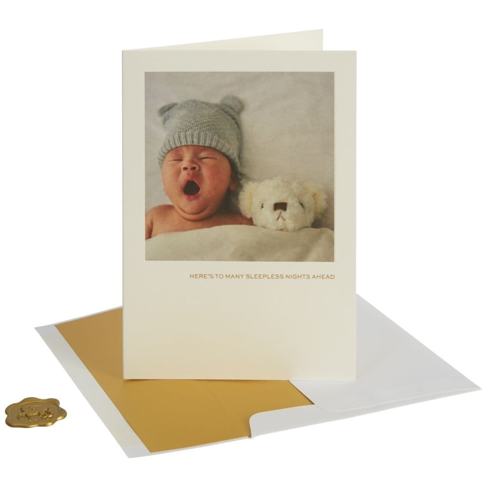 Yawning Baby Card