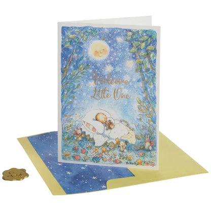 Baby in Forest Baby Card