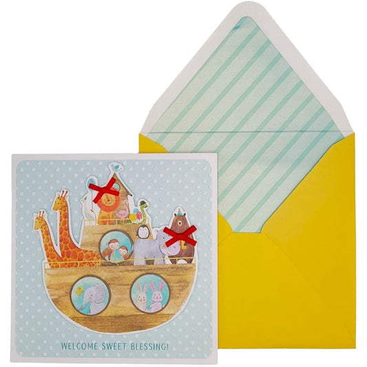 Noah's Ark Baby Card