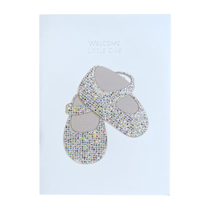 Baby Shoes with Sparkle Baby Card