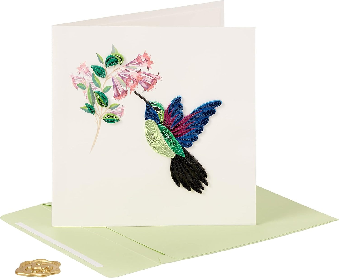 Quilled Hummingbird Blank Card