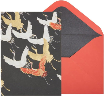 Flock of Cranes Blank Card