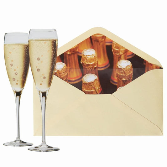 Photo Champagne Flutes Congratulations Card