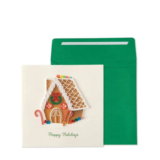 Quilled Gingerbread House Christmas Card