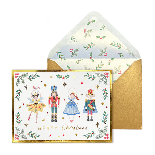 Nutcracker on Stage Christmas Card