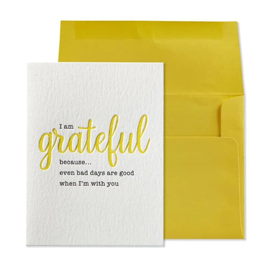 Grateful Bad Days Good Cherished Moments Friendship Card