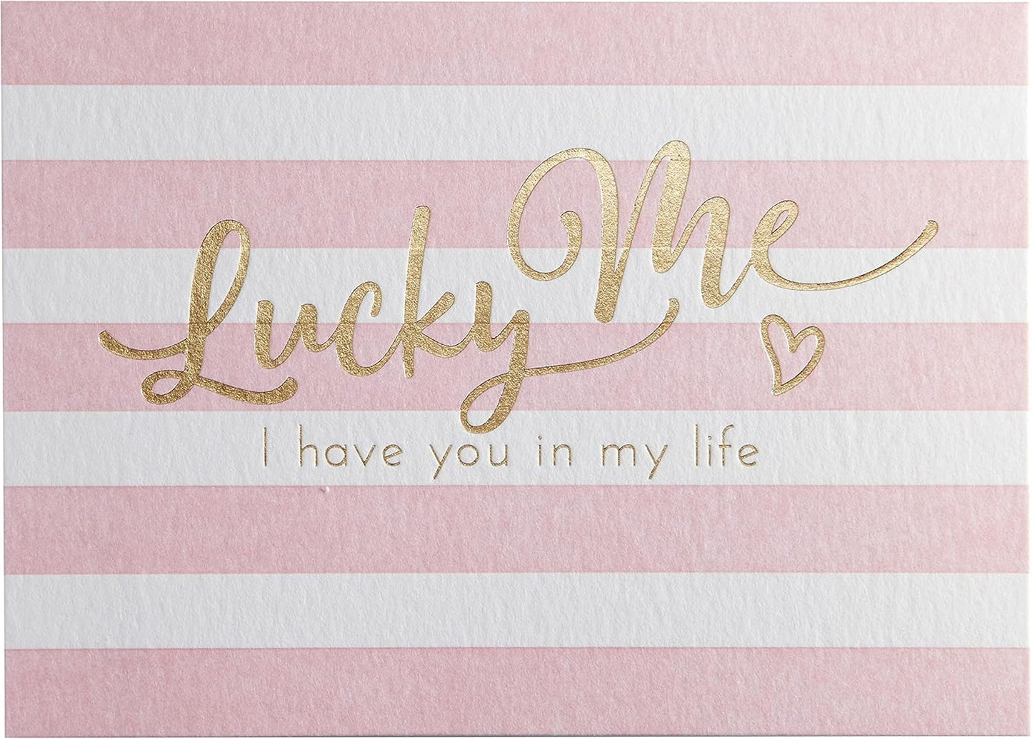 Lucky Me Stripe Friendship Card