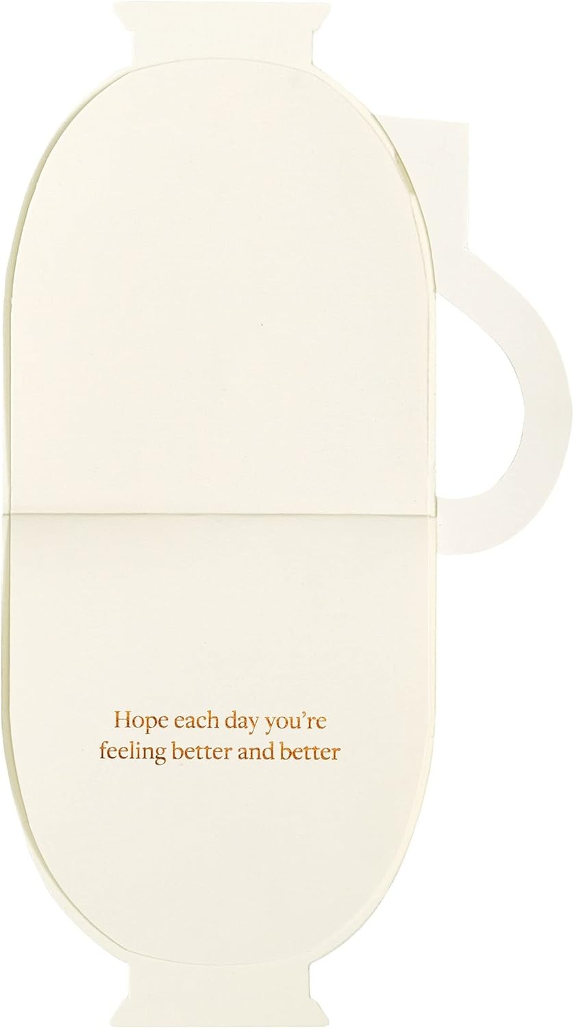 Die Cut Tea Cup Get Well Card