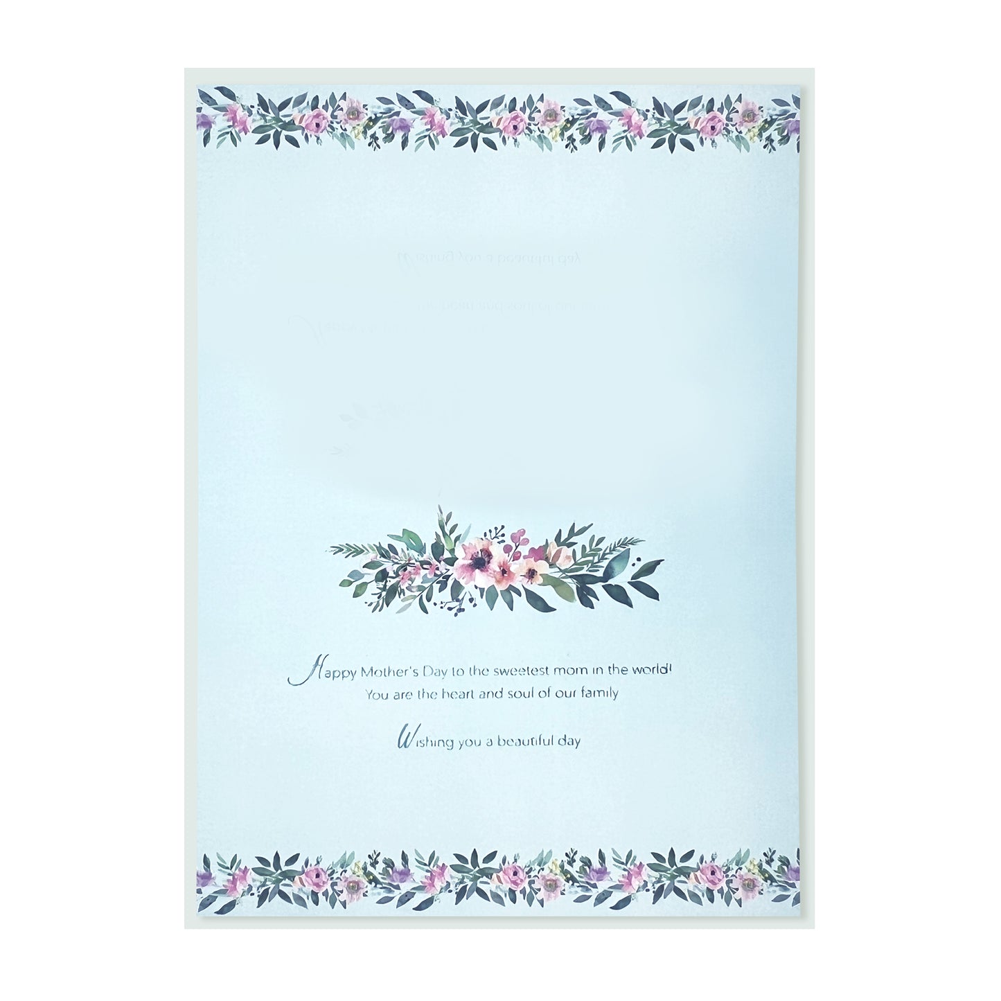 MOM Lettering with Vellum Flowers Mother's Day Card