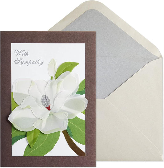 Magnolia In Vellum Sympathy Card