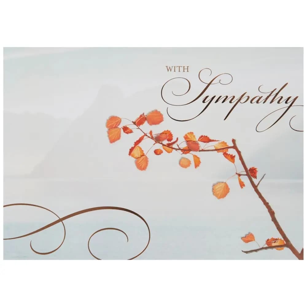 Photo Scene with Vellum Branch Sympathy Card