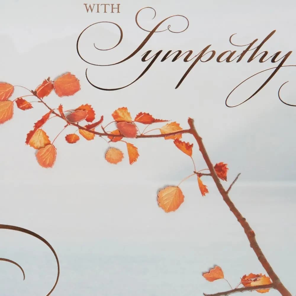 Photo Scene with Vellum Branch Sympathy Card