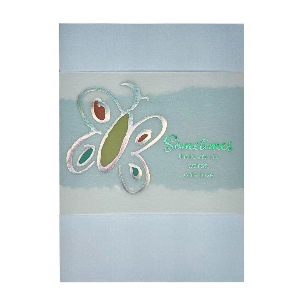 Butterfly and Lettering Sympathy Card