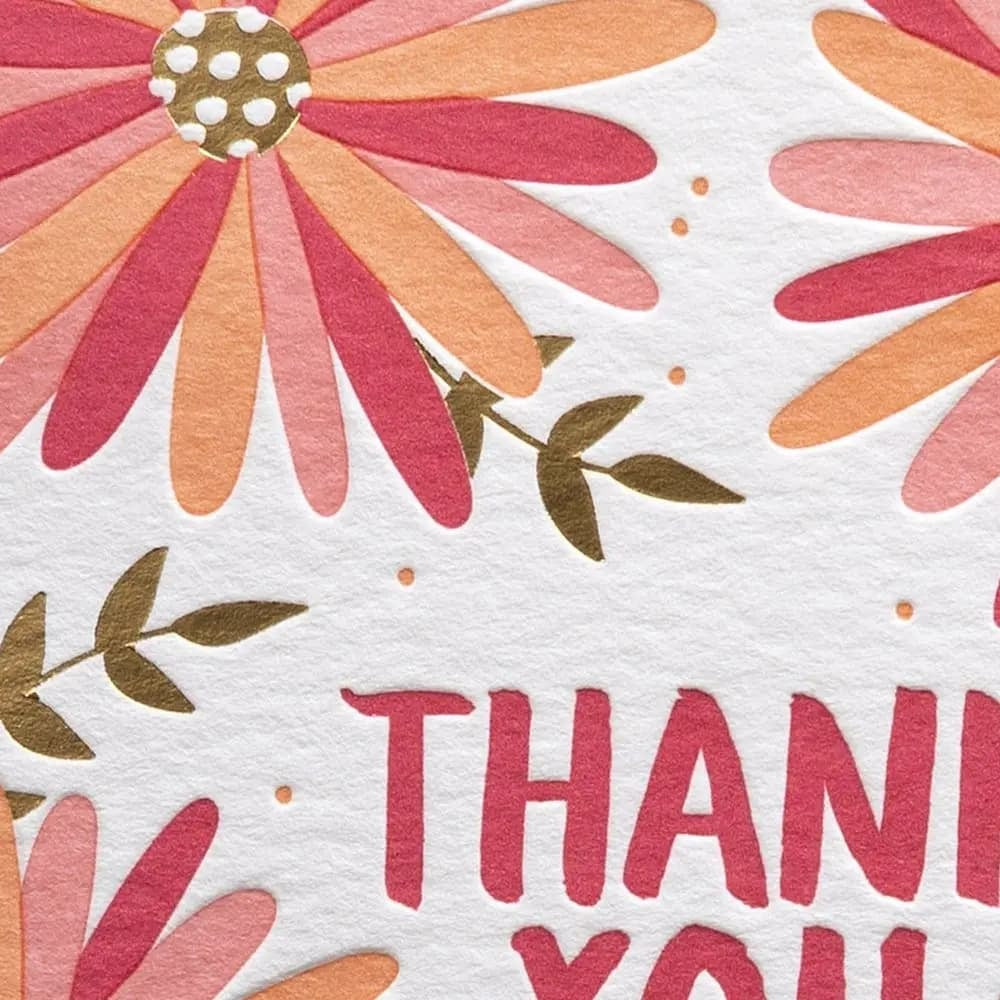 Bold Daisies Thank You Card