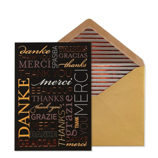 Multi Language Thank You Card