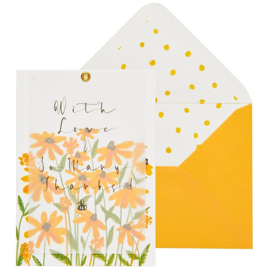 Daisy Flower Field Thank You Card