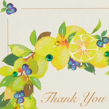 Lemon Wreath Thank You Card