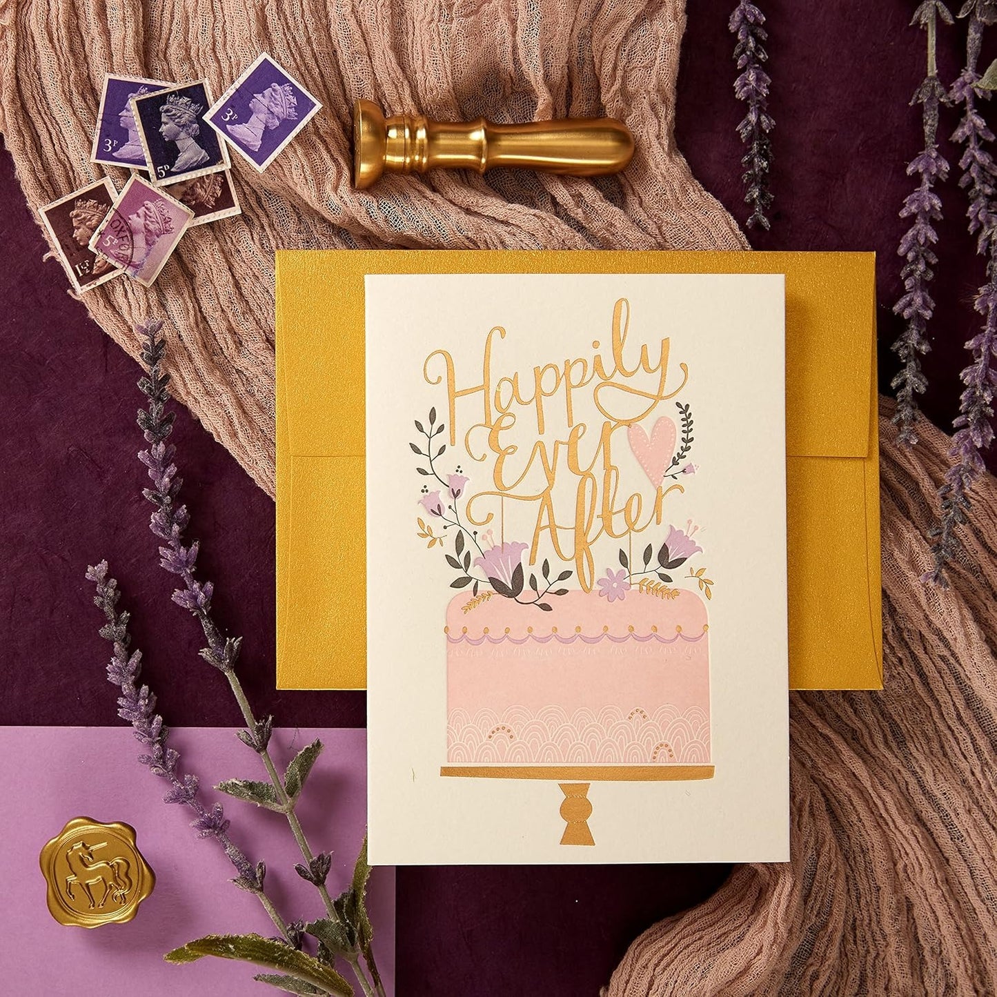 Happily Ever After Topper Wedding Card