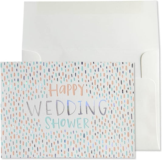 Shower Color Pattern Wedding Shower Card