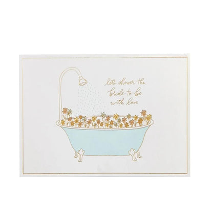 Bathtub Wedding Shower Card