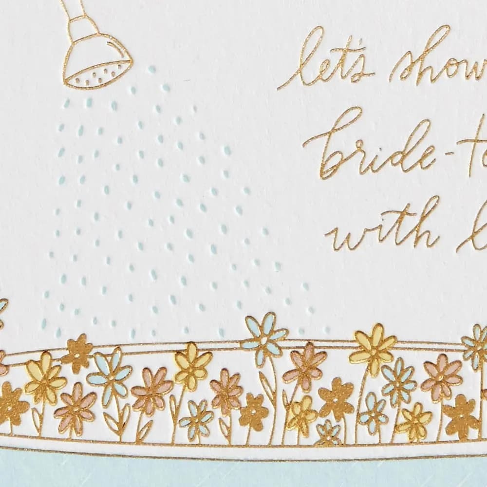 Bathtub Wedding Shower Card