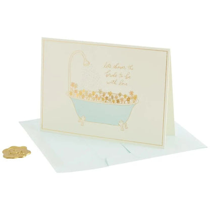 Bathtub Wedding Shower Card