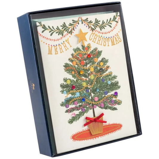 Rainbow Tree 8 Count Boxed Christmas Cards