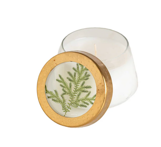 Forest Small Pressed Floral Candle