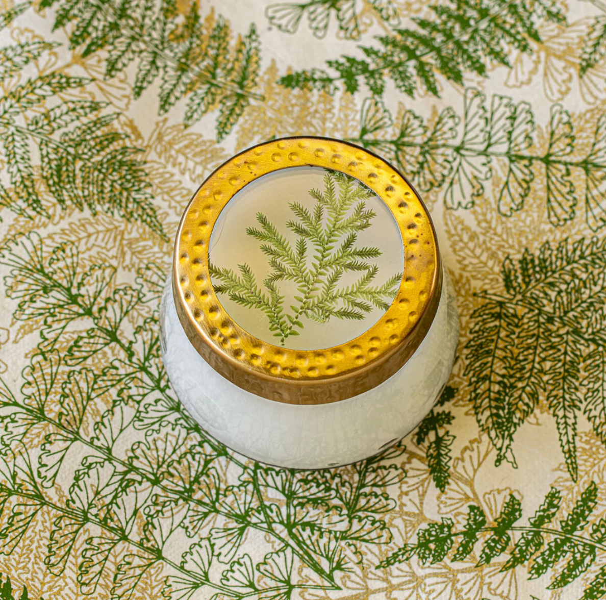 Forest Small Pressed Floral Candle