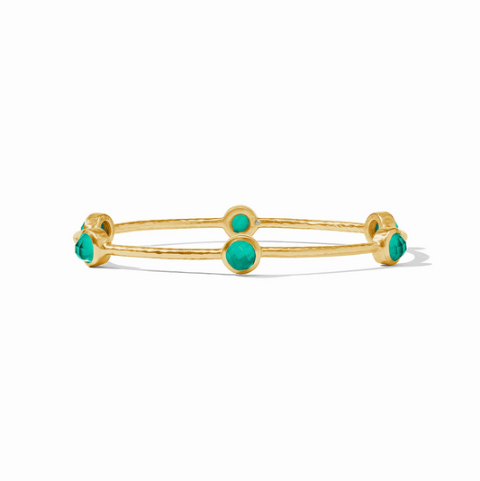 Milano Luxe Bangle: Iridescent Emerald Green