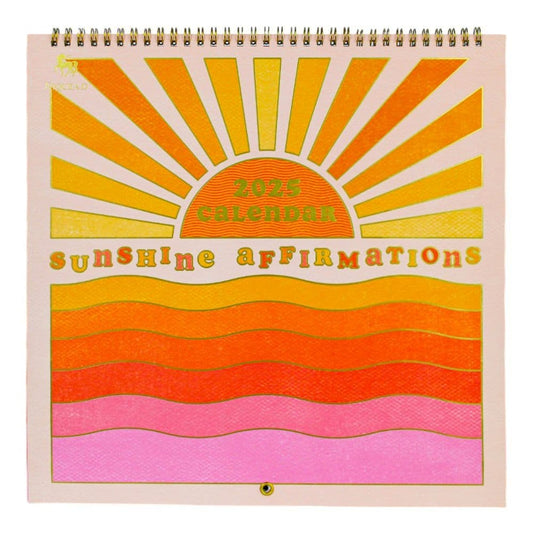 Sunshine Affirmations 2025 Wall Calendar