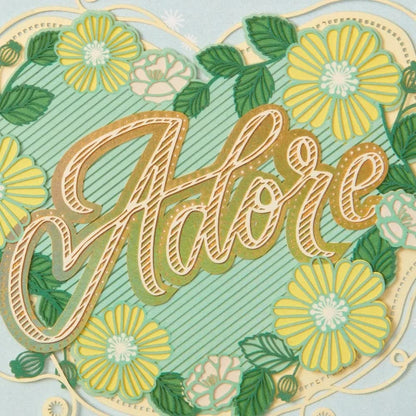 Adore Laser Cut Lettering Anniversary Card