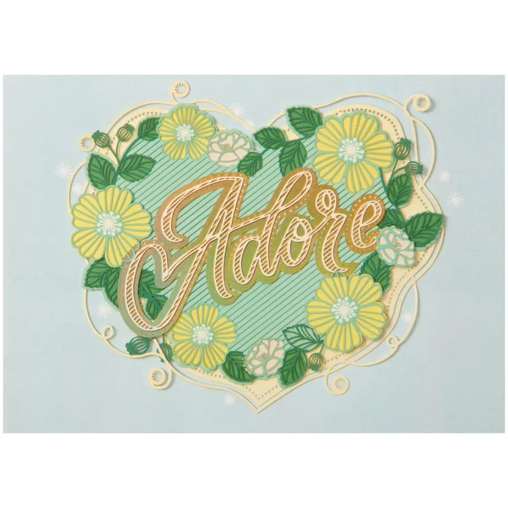 Adore Laser Cut Lettering Anniversary Card