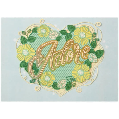 Adore Laser Cut Lettering Anniversary Card