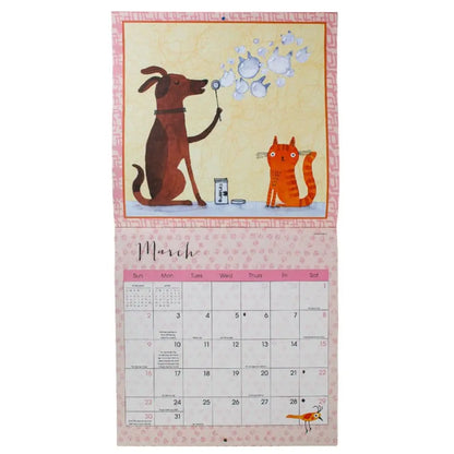 Cats & Dogs 2025 Wall Calendar