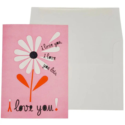 Love You Flower Valentine's Day Card