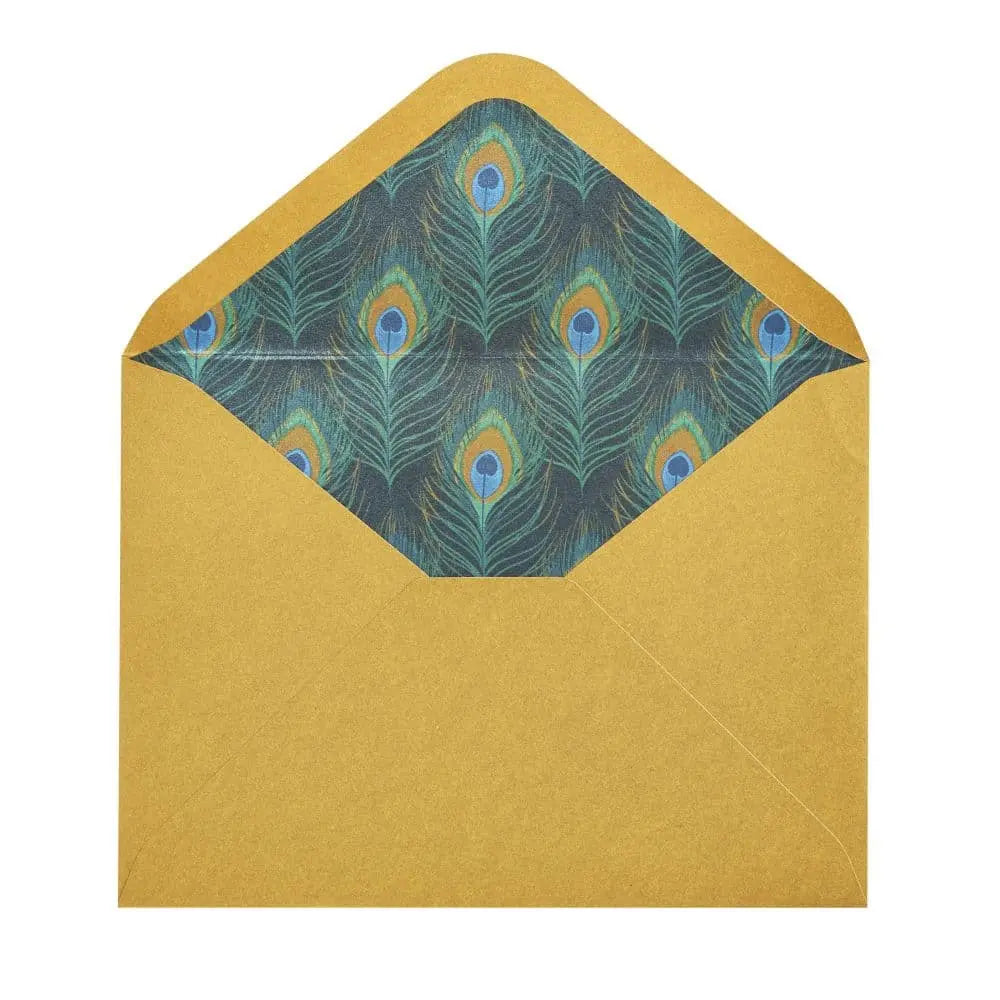 Mosaic Peacock Blank Card