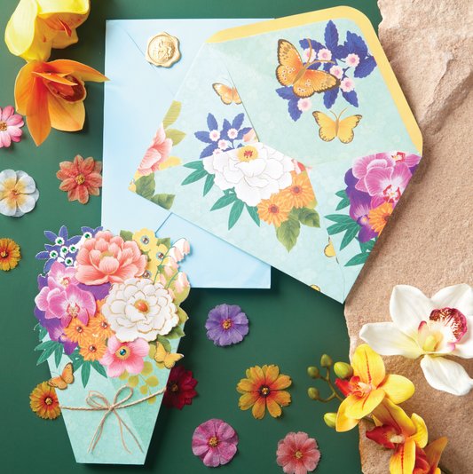 Die-Cut Bouquet Collector's Edition Birthday Card