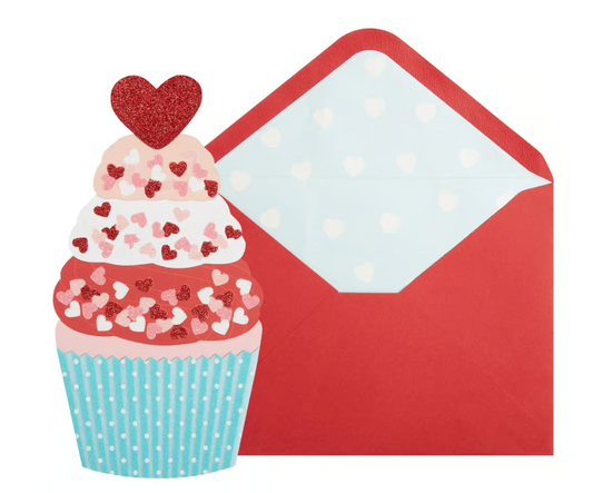 Die Cut Cupcake Valentine's Day