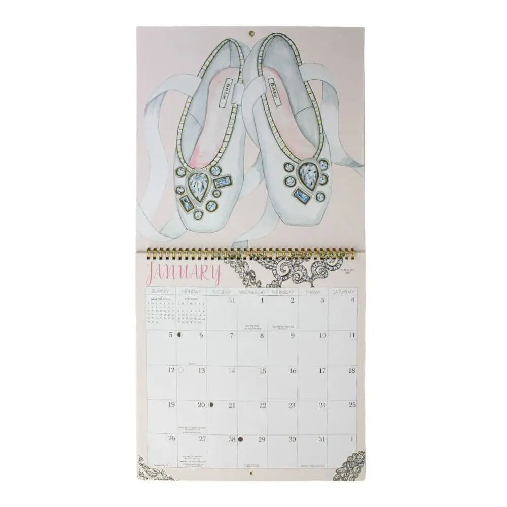 Ballerina Wall 2025 Wall Calendar