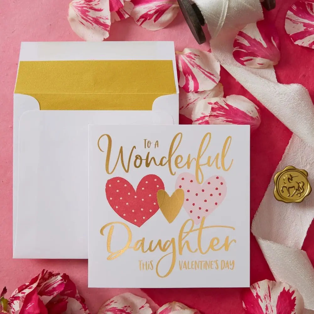 To A Wonderful Daughter Valentine's Day Card