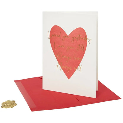 Love U Yesterday Love U Still Valentine's Day Card