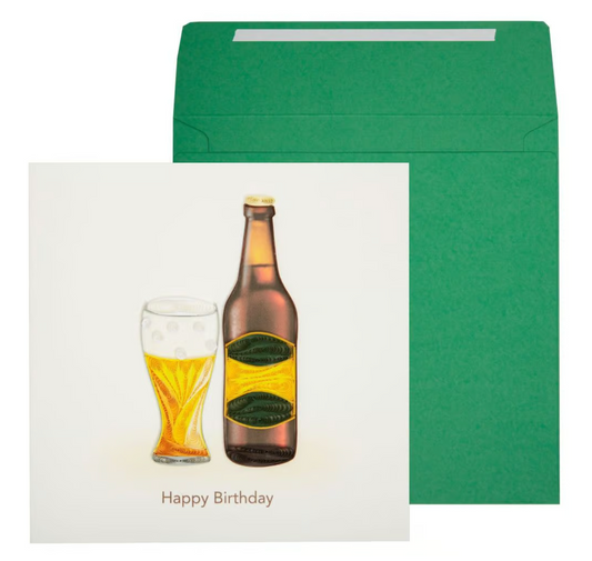 Quilled Birthday Beer Birthday Card