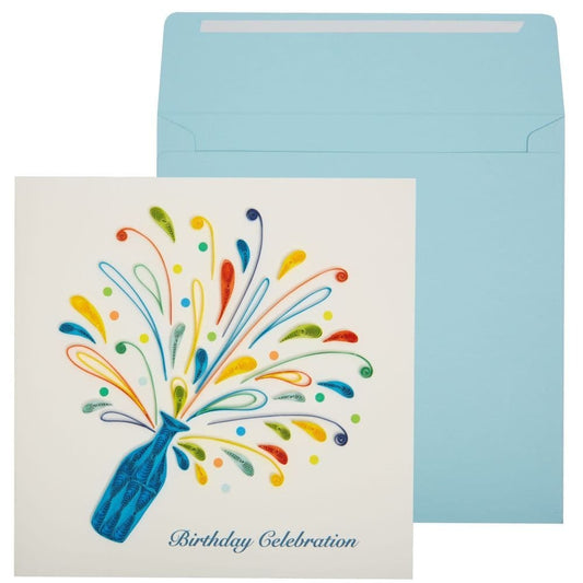 Quilled Birthday Celebration Birthday Card