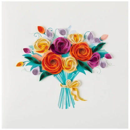 Quilled Bouquet Birthday Card