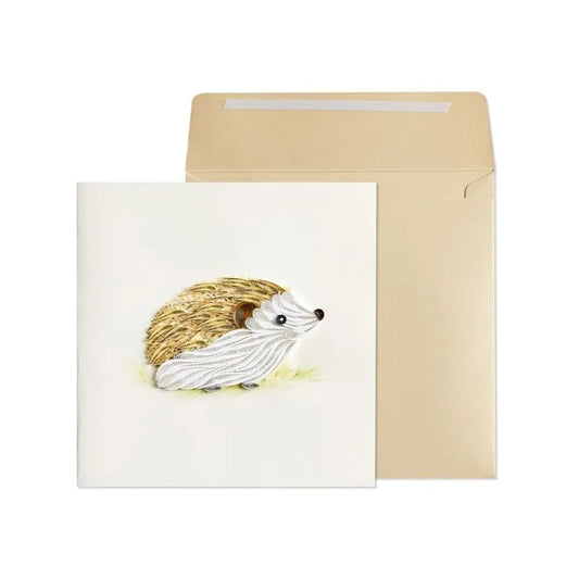 Quilled Hedgehog Blank Card