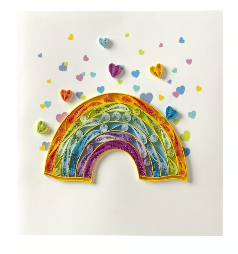 Quilled Rainbow Birthday Card