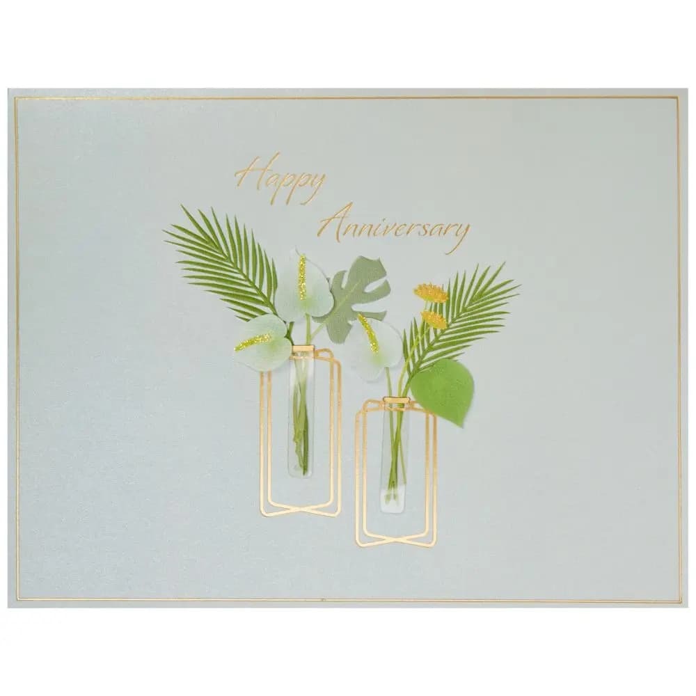 Two Vases Anniversary Card