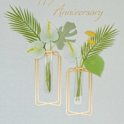 Two Vases Anniversary Card